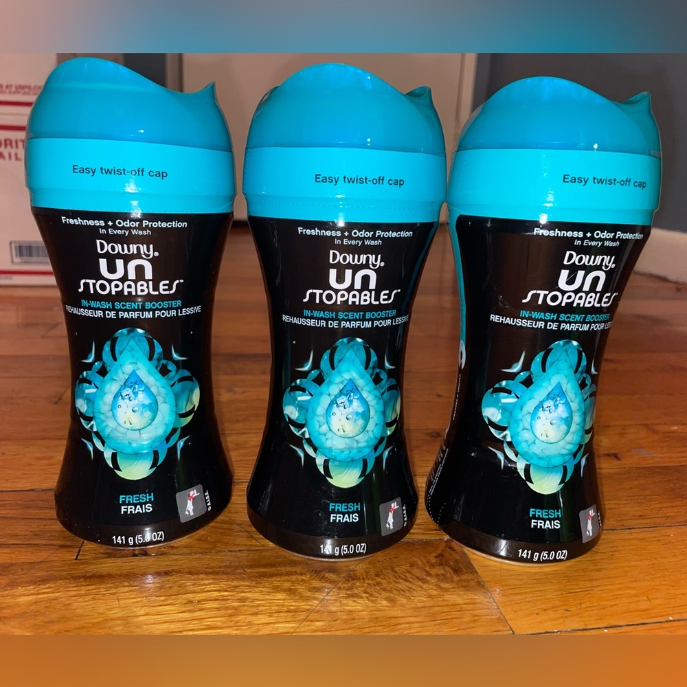 3 Pack- Downy Unstopables Fresh In-Wash scent booster beads- 5oz each